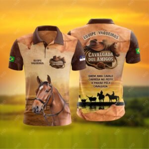 Arte Vetor Camisa Cavalgada dos Amigos + Fontes