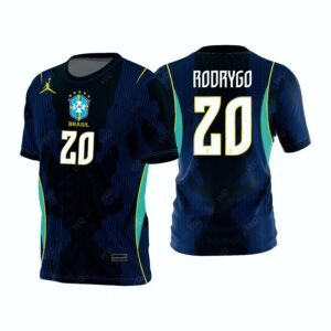 Arte Vetor 2ª Camisa Brasil Copa do Mundo 2026 Premium Fontes Oficiais Editáveis